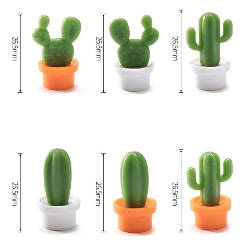 Cactus Fridge Magnet (Set of 6)