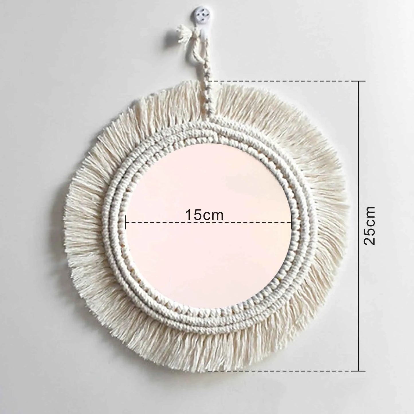 Macrame Tassel Mirror