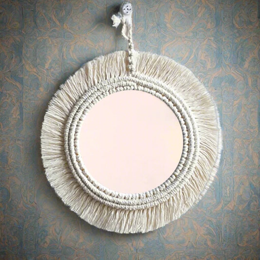 Macrame Tassel Mirror