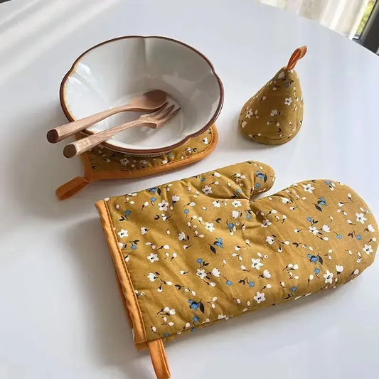 Floral Oven Mitts