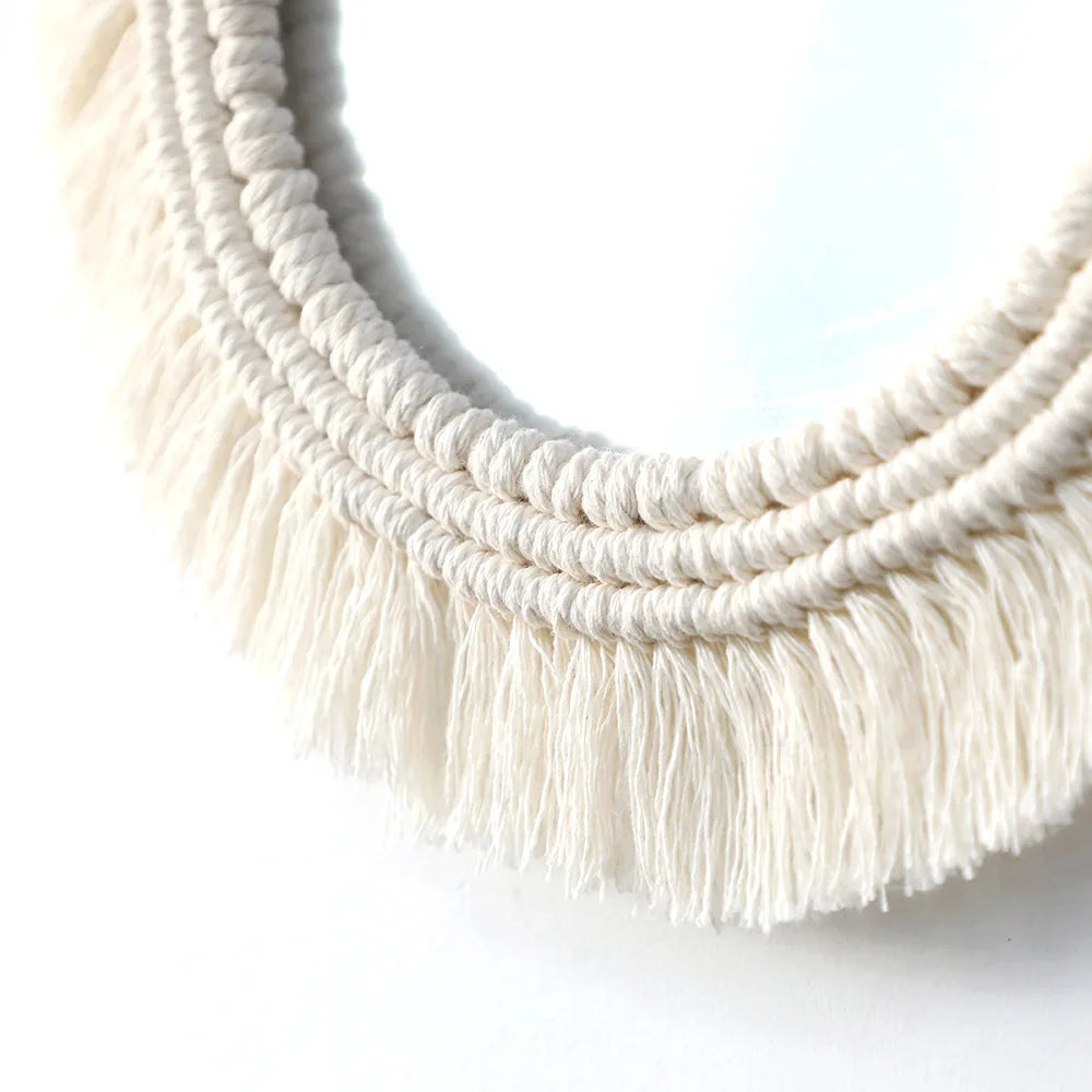 Macrame Tassel Mirror