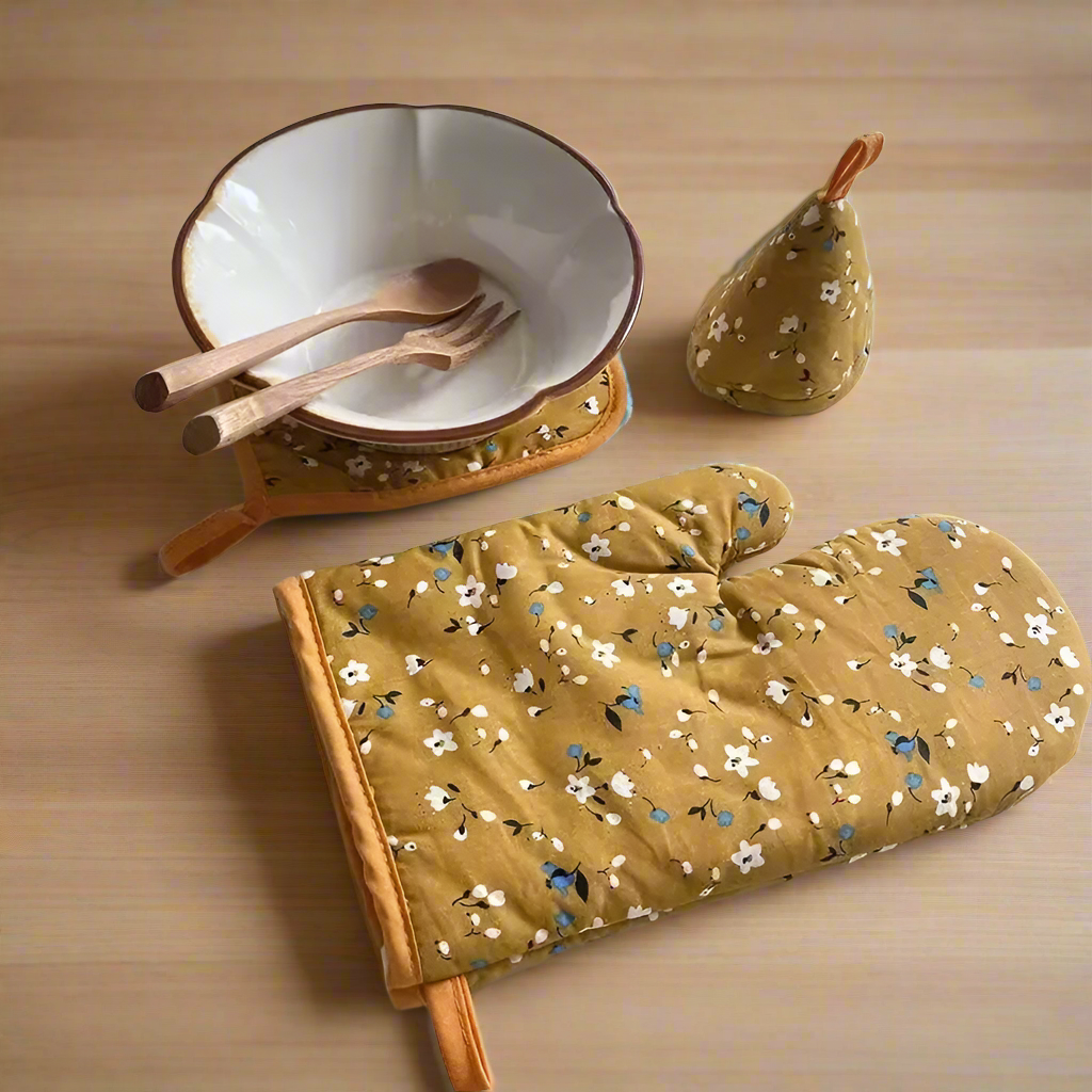 Floral Oven Mitts